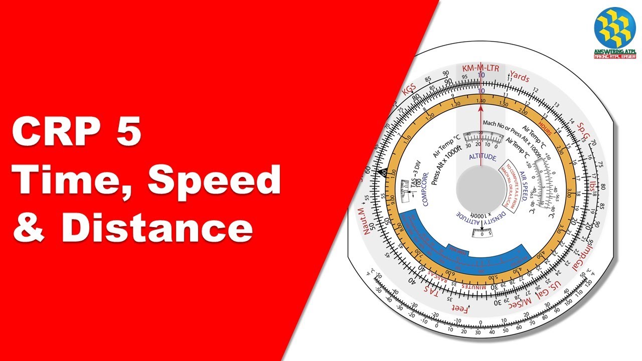 Time, Speed and Distance | CRP 5 Flight Computer | Navigation Computer #5