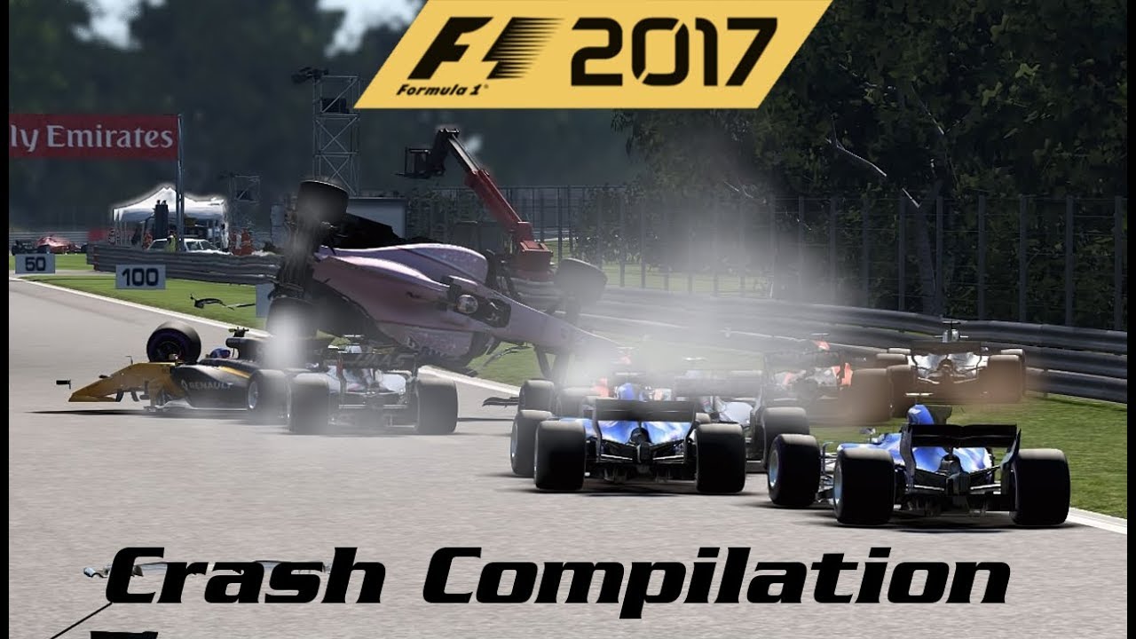 F1 2017 Game - Crash Compilation