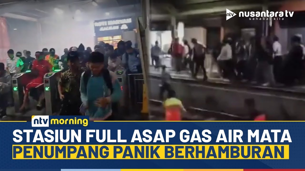 Mengerikan! Stasiun Karet Penuh Asap Gas Air Mata, Penumpang Panik Berhamburan | NTV MORNING
