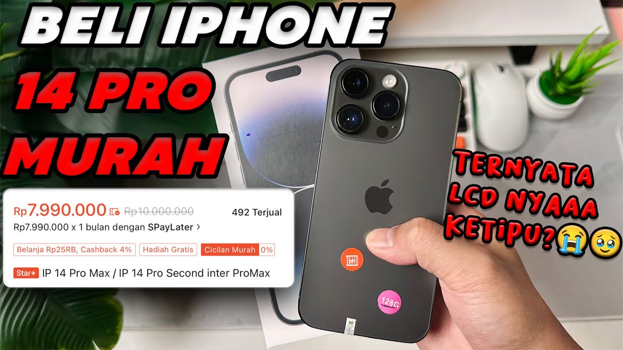 NEKAT BELI IPHONE 14 PRO MURAH CUMA 7 JT⁉️Pas Cek LCD Ternyata😭🥹