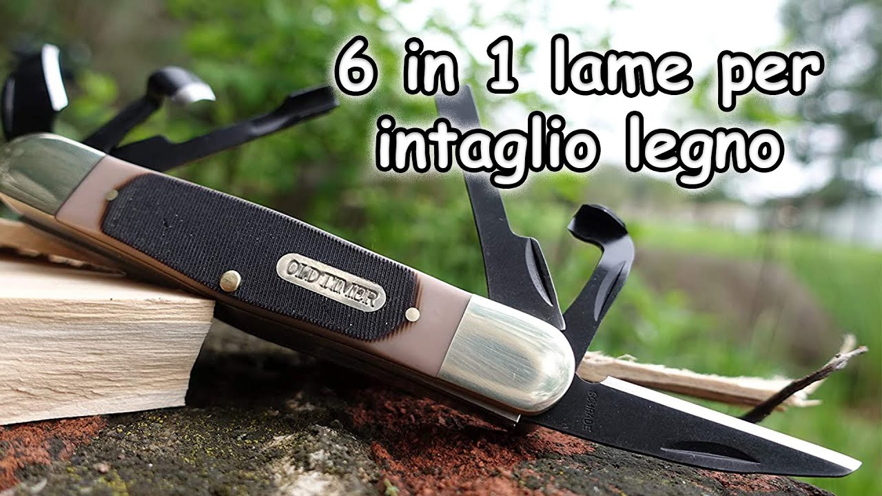 6 Sgorbie in 1 ? Multitool per intaglio legno economico Old Timer 240T wood carving knife