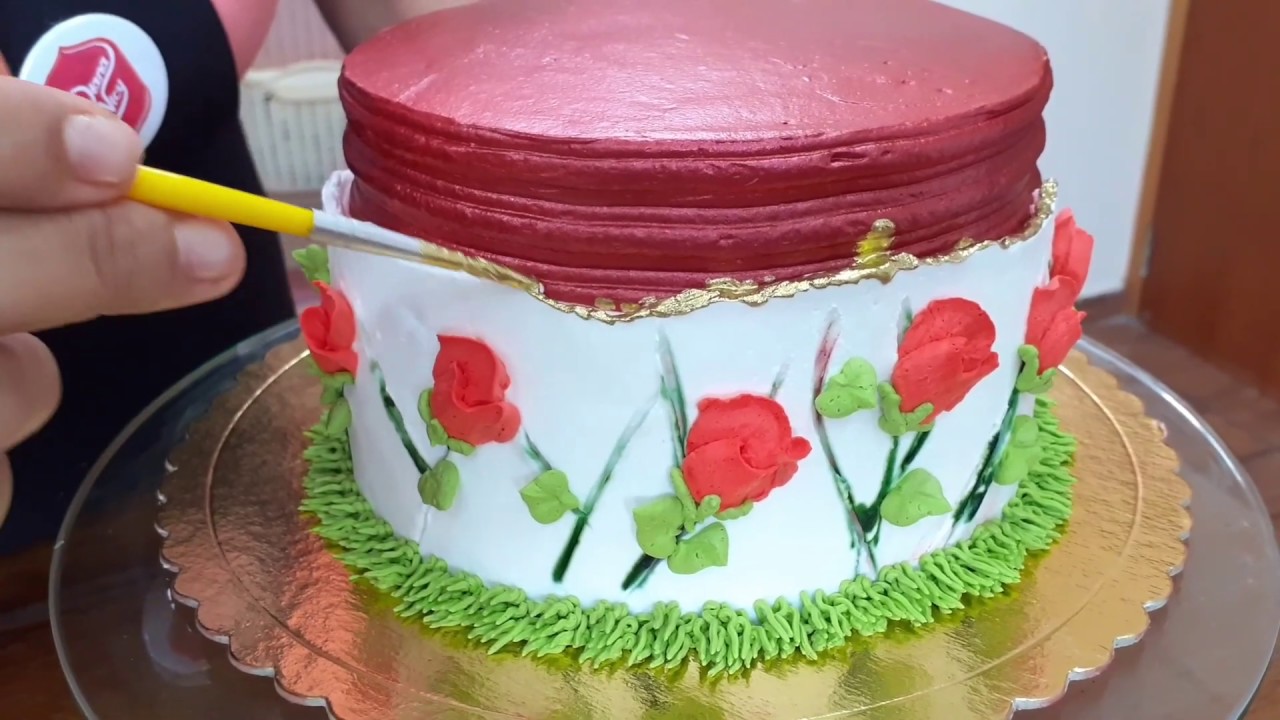 Bolo Cachepô floral
