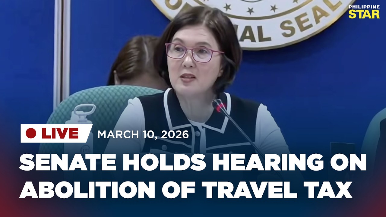 LIVESTREAM: Senate holds hearing on abolition of travel tax (March 10, 2026)
