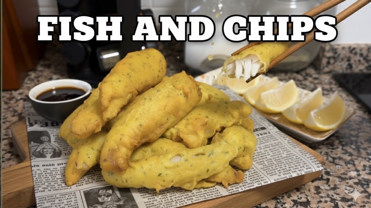 FISH AND CHIPS SUPER CROCANTES Y JUGOSOS [@lasrecetasdesusana ]