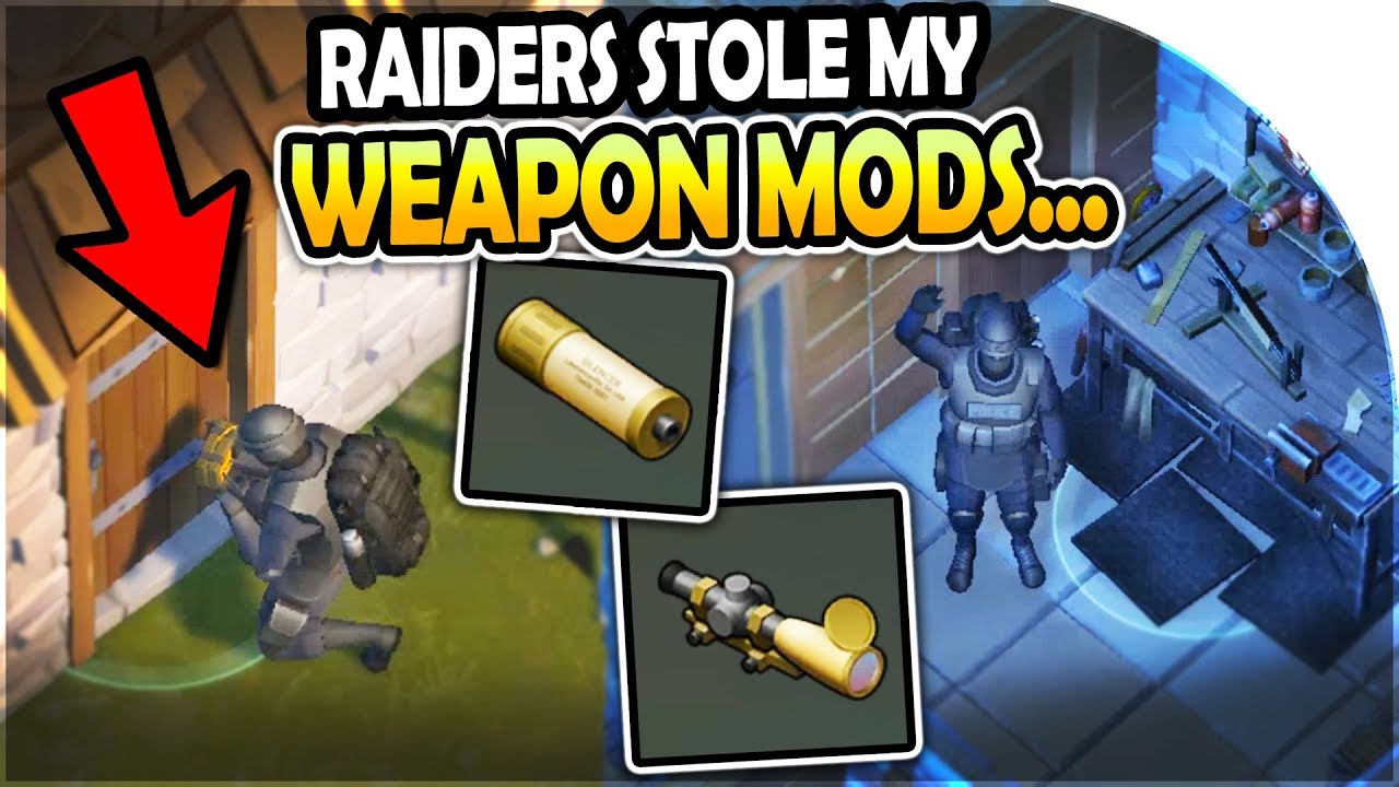 RAIDERS STOLE MY WEAPON MODS... (stressful raid) - Last Day on Earth Survival