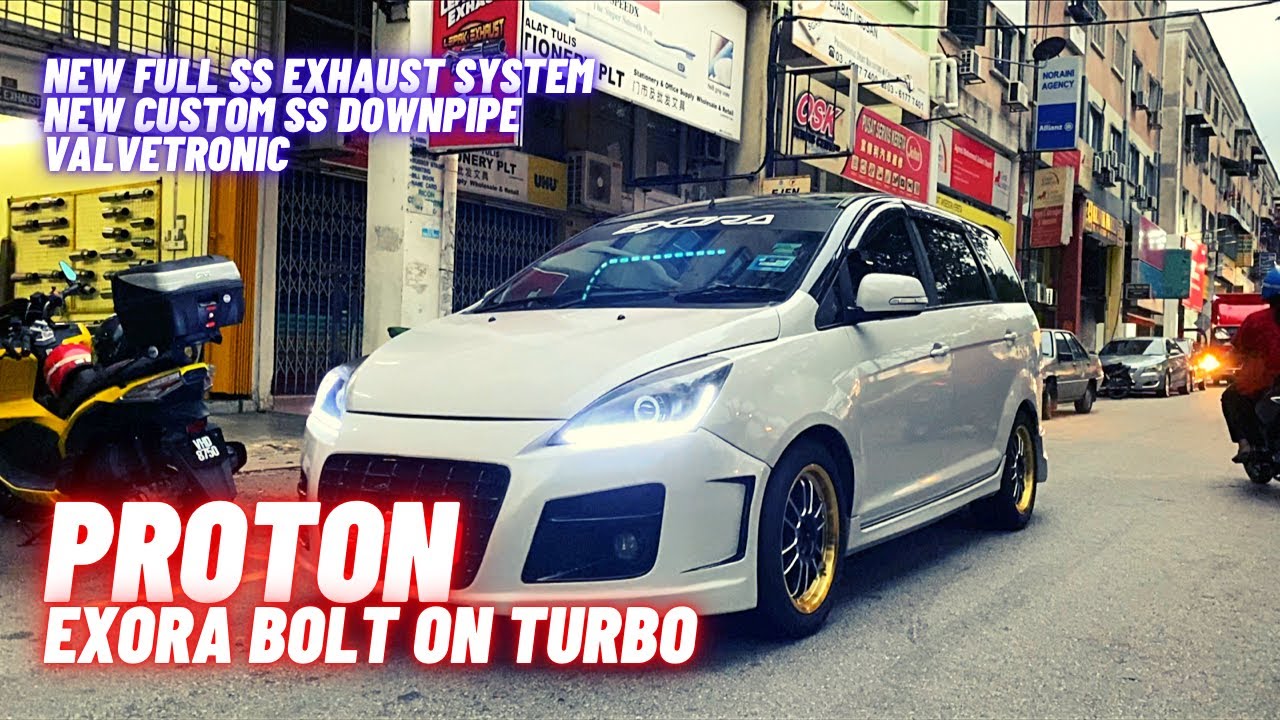 New Full SS Exhaust System, Custom Downpipe & Valvetronic | PROTON EXORA BOLT ON TURBO