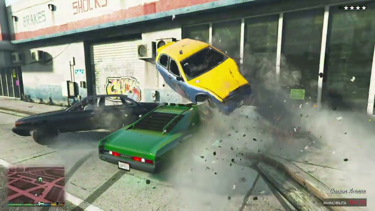 GTA 5 - Franklin's Duke O Death Rampage + 5 Stars Escape Cop Battle.