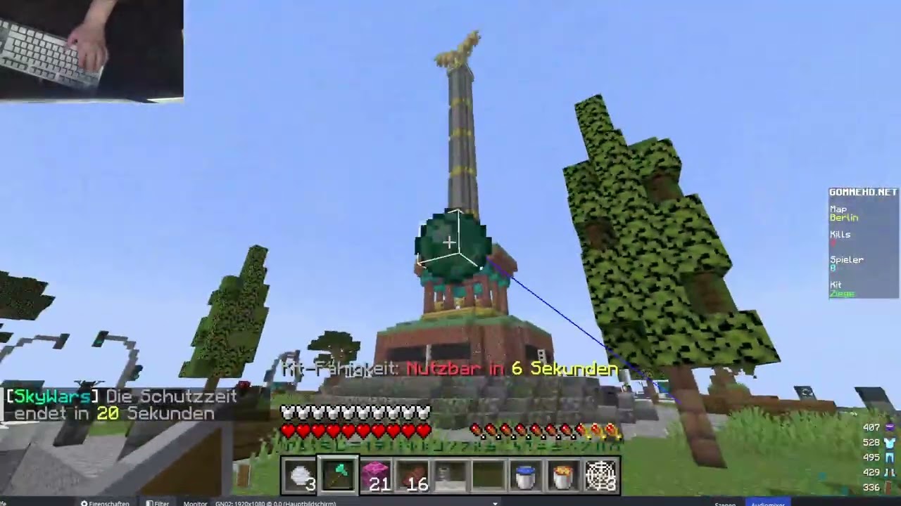 skywars aber mit handcam erstemal handcam