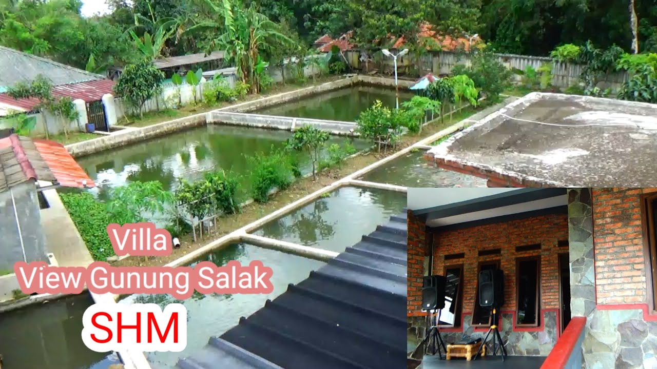 Villa Plus Kolam Ikan di jual,Pengairan lancar view pun sangat Mantap
