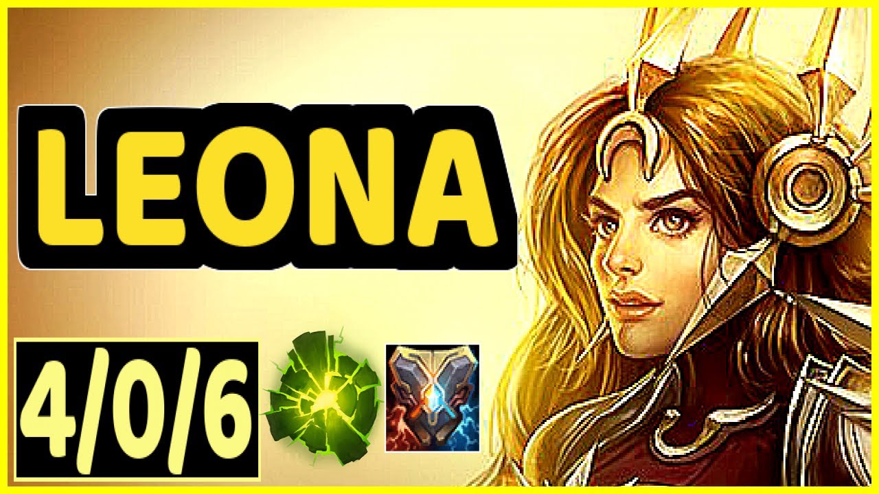 LEONA VS THRESH - 4/0/6 KDA SUPPORT GAMEPLAY