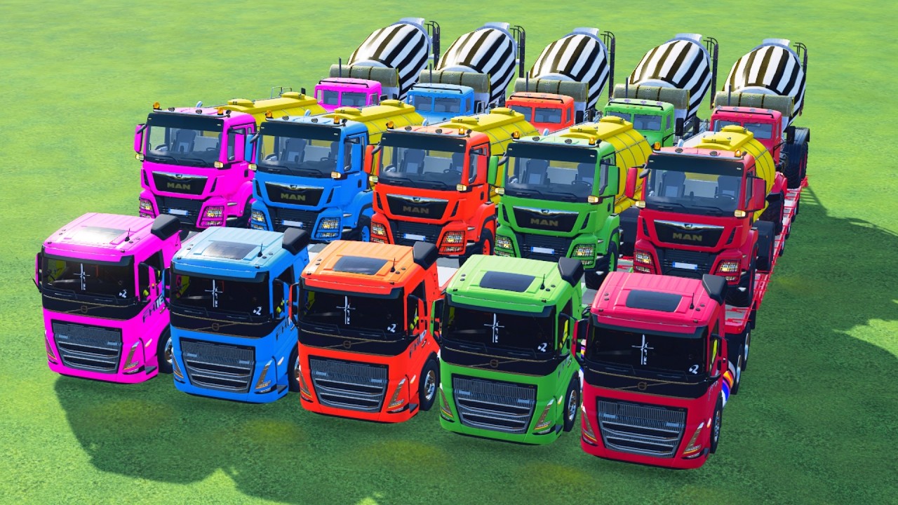 Transporting American Mixer Trucks on the Hardest Road Ever!  Farming Simulator 22 #25