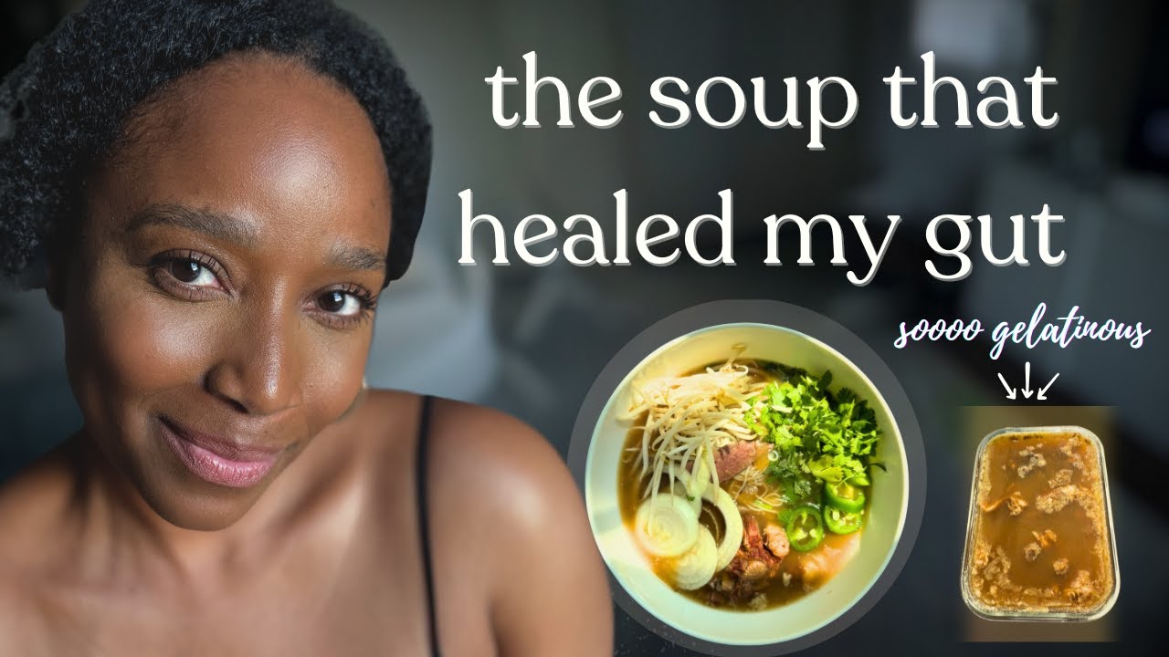 collagen-rich bone broth pho for gut healing, digestion, & skin
