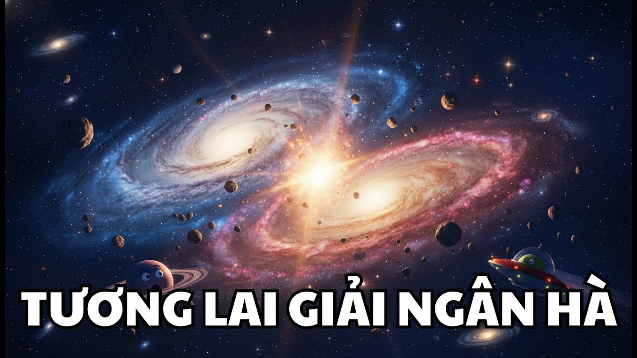 Cận cảnh Thiên hà va chạm: khi hai đảo sao nhập làm một qua kính viễn vọng
