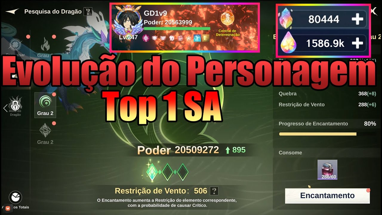 GD1v9 - The Legend of Neverland - Evolução do Personagem ( Top 1 SA)