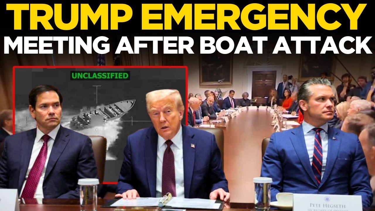 LIVE: Trump Holds EMERGENCY Cabinet Meeting; Faces Tough Questions After Hegseth's Boat Attack