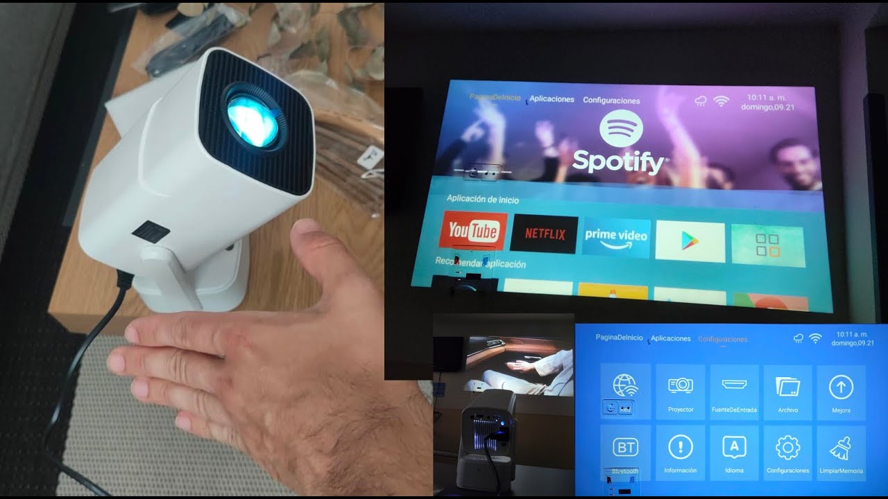 [Apps integradas & 2025 Upgraded] Proyector Portatil,SEPYMP Mini Proyector 4K,1080P HD-WiFi test