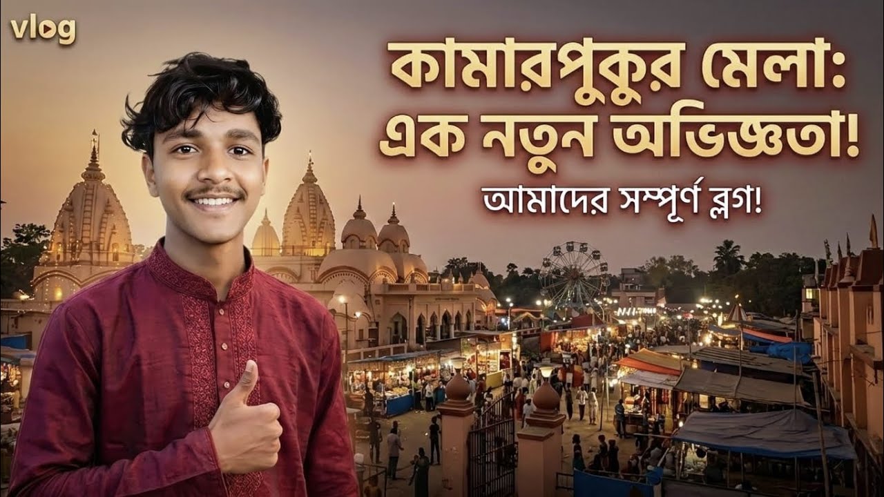 কামার পুকুর মেলা  | Kamarpukur Mela Ram Krishna mission🚩 #viralvideo#vlog#koushikvlog#hairstyle#mela