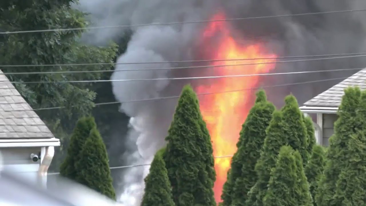 Firefighters intentionally burn Shelton home full of fireworks