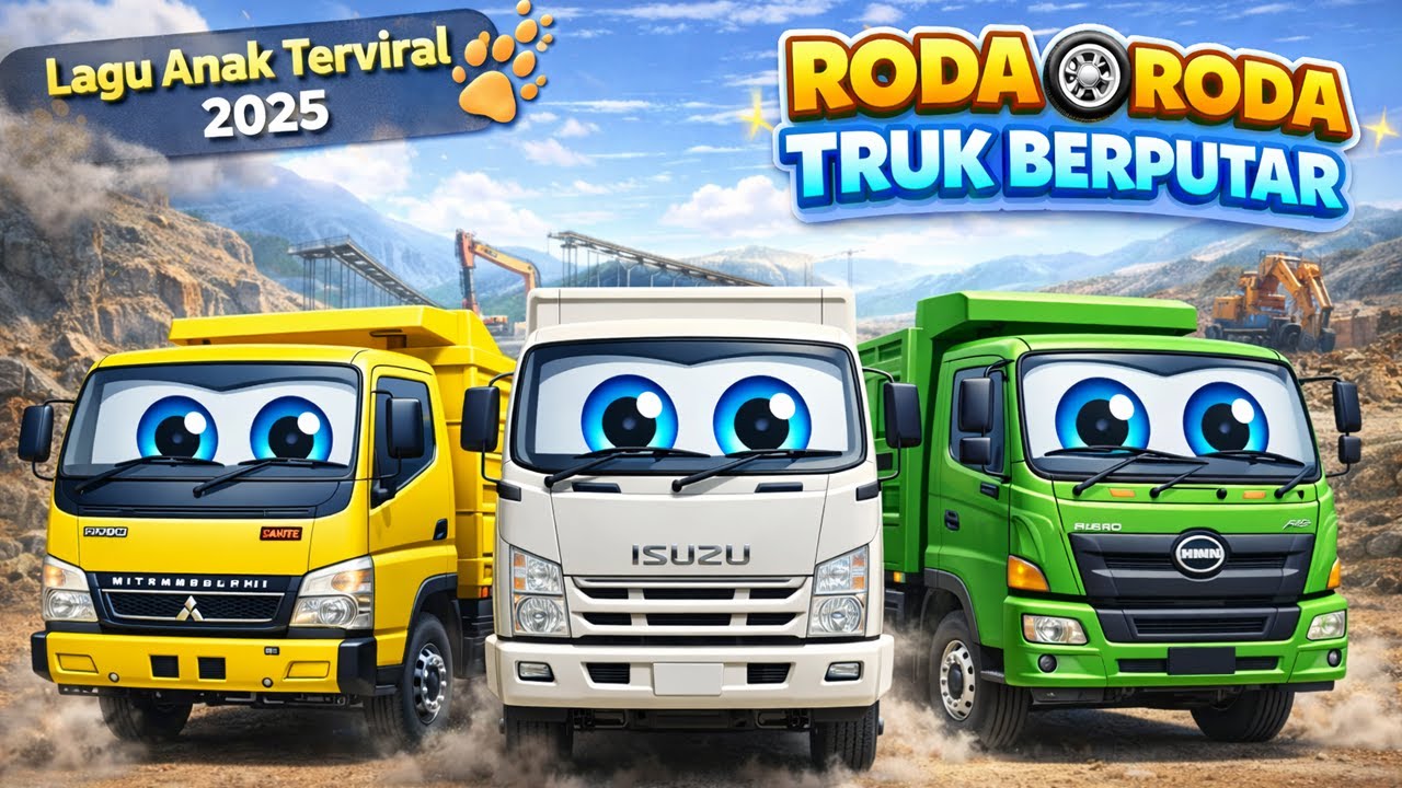 Roda Roda Truk Berputar - Lagu Anak Anak Viral 🚛| Lagu Anak Terbaru Roda Roda Bis Versi Roda Truk
