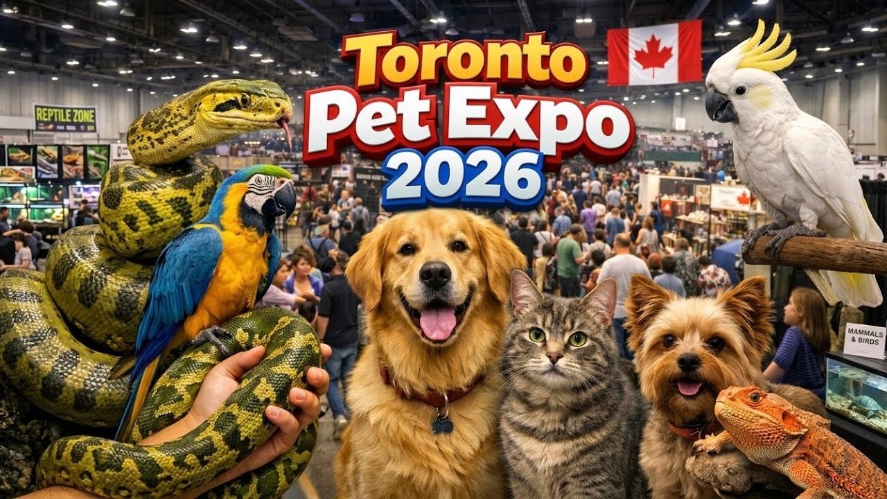 Канадская выставка домашних животных 2026 в Торонто 🐾 | Собаки, кошки, рептилии и удивительные эк...