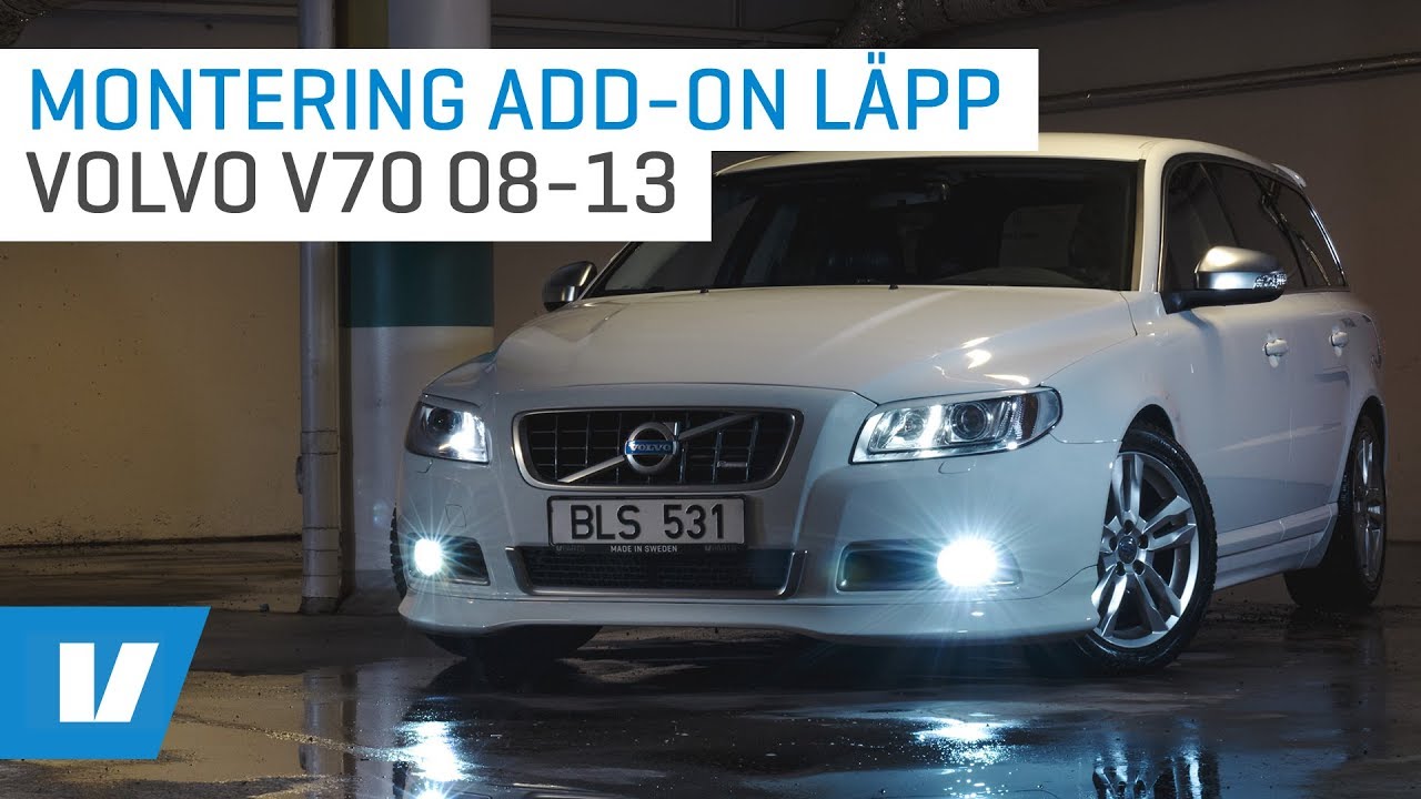 Montering add-on frontspoiler till Volvo V70 08-13