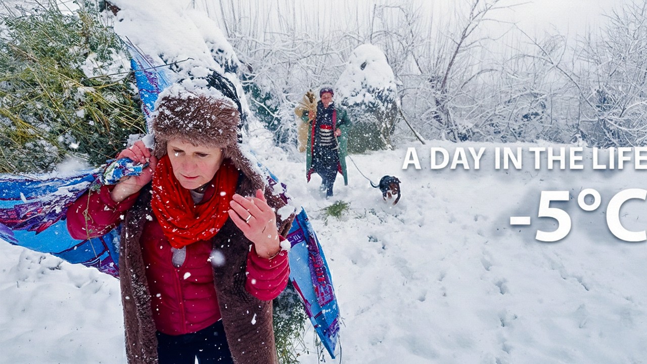 Albanian Village Winter: Snowy Scenes, Warm Food, and Timeless Traditions! 🏞️❄️🍲