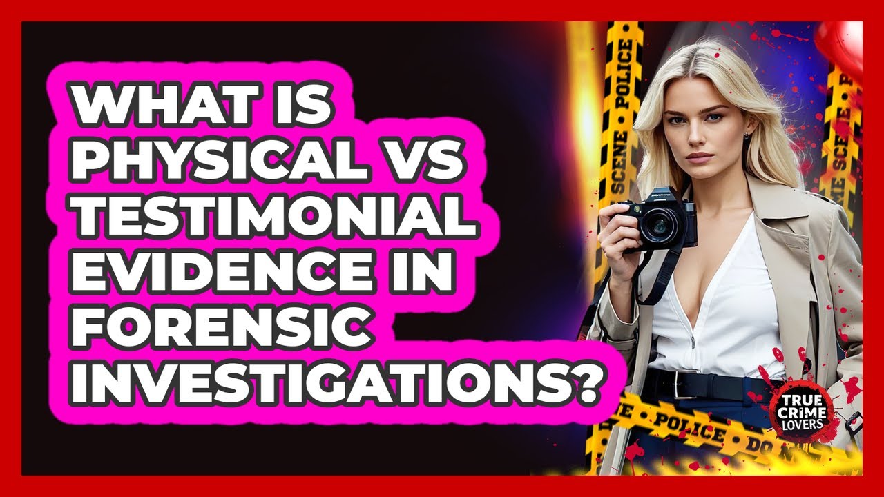 What Is Physical Vs Testimonial Evidence In Forensic Investigations? - True Crime Lovers
