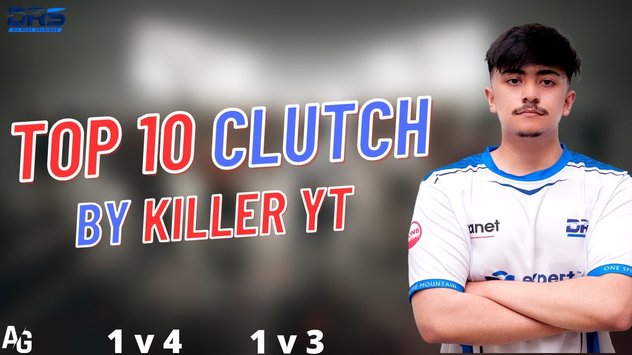 Top 10 Clutch By @drsxkilleryt l Best 1v3 and 1v4 by DRSxKillerYT l The Player In Form l