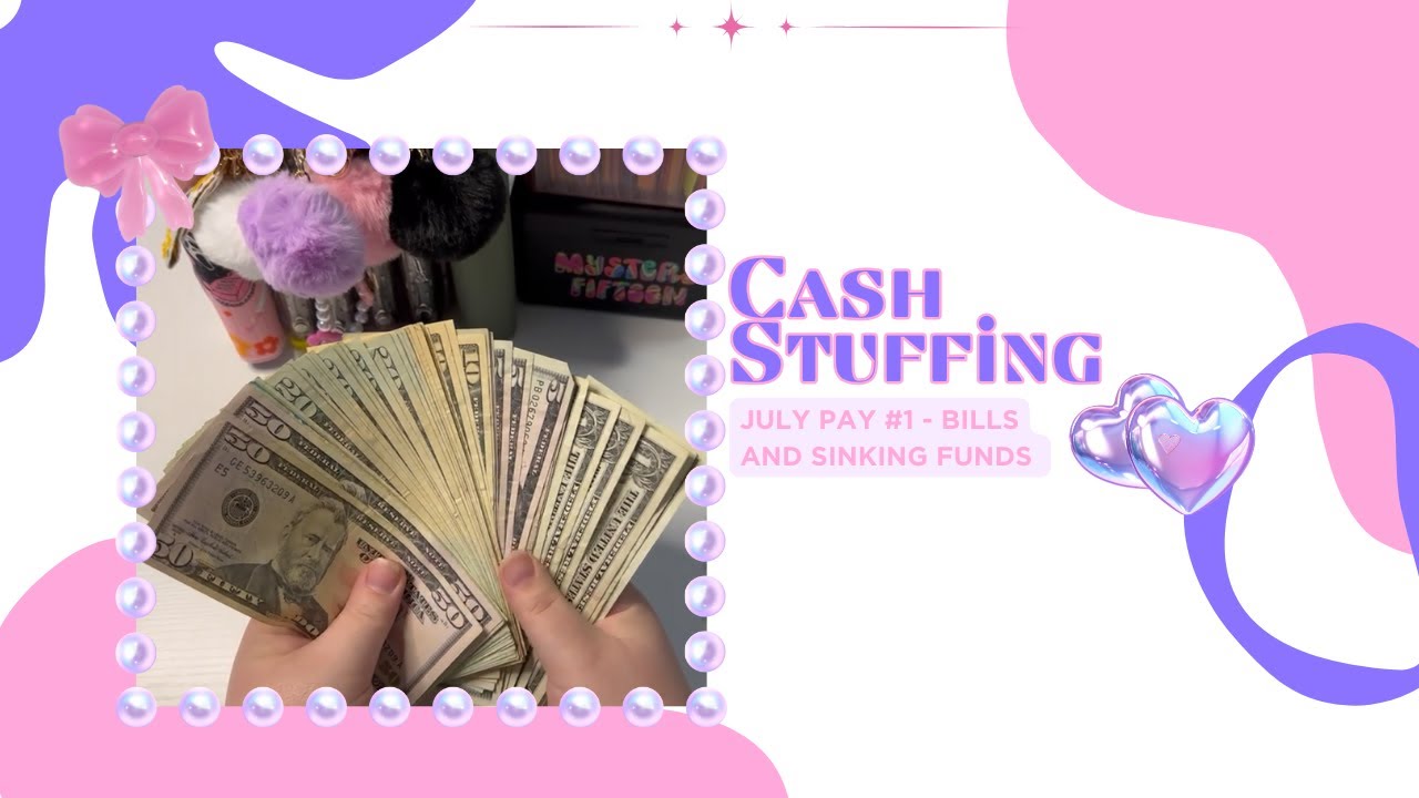 Cash Stuffing July Paycheck #1┃Blooming Budgets #cashstuffing #budgeting