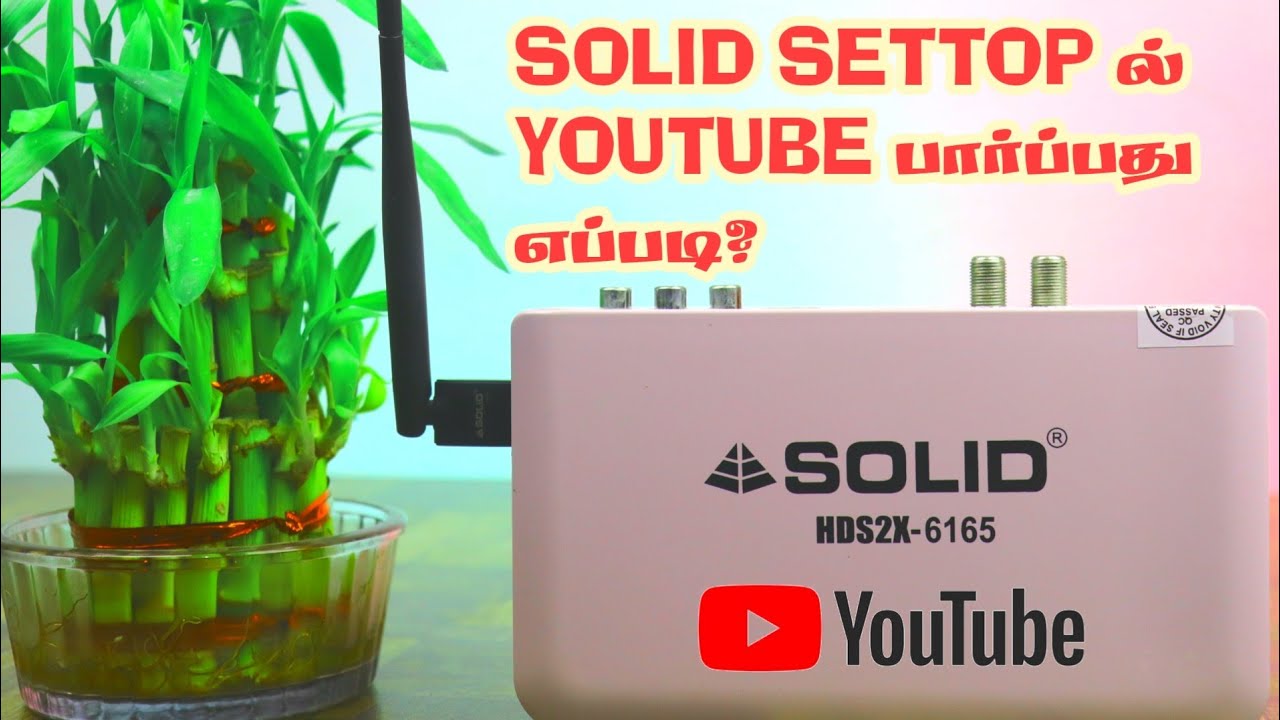 how to connect internet wifi solid settop box and YouTube tamil