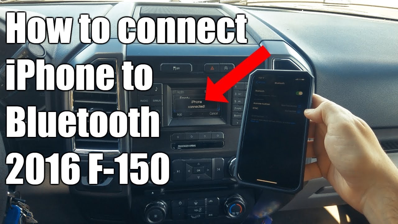 Подключите iPhone к Bluetooth Ford F150 2016 года