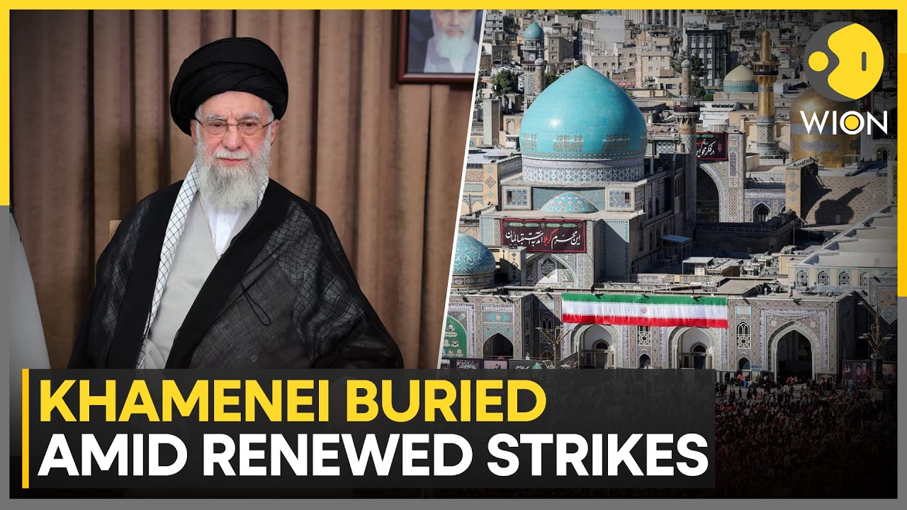 Khamenei Funeral: Iran's Slain Supreme Leader Ali Khamenei Buried Amid Renewed Strikes | WION