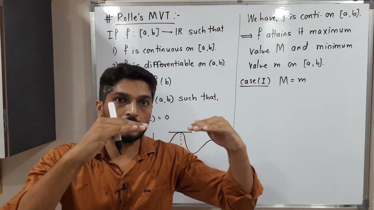 Rolle's Mean Value Theorem | Proof