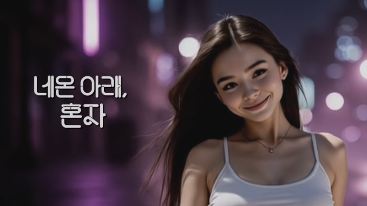 네온 아래, 혼자