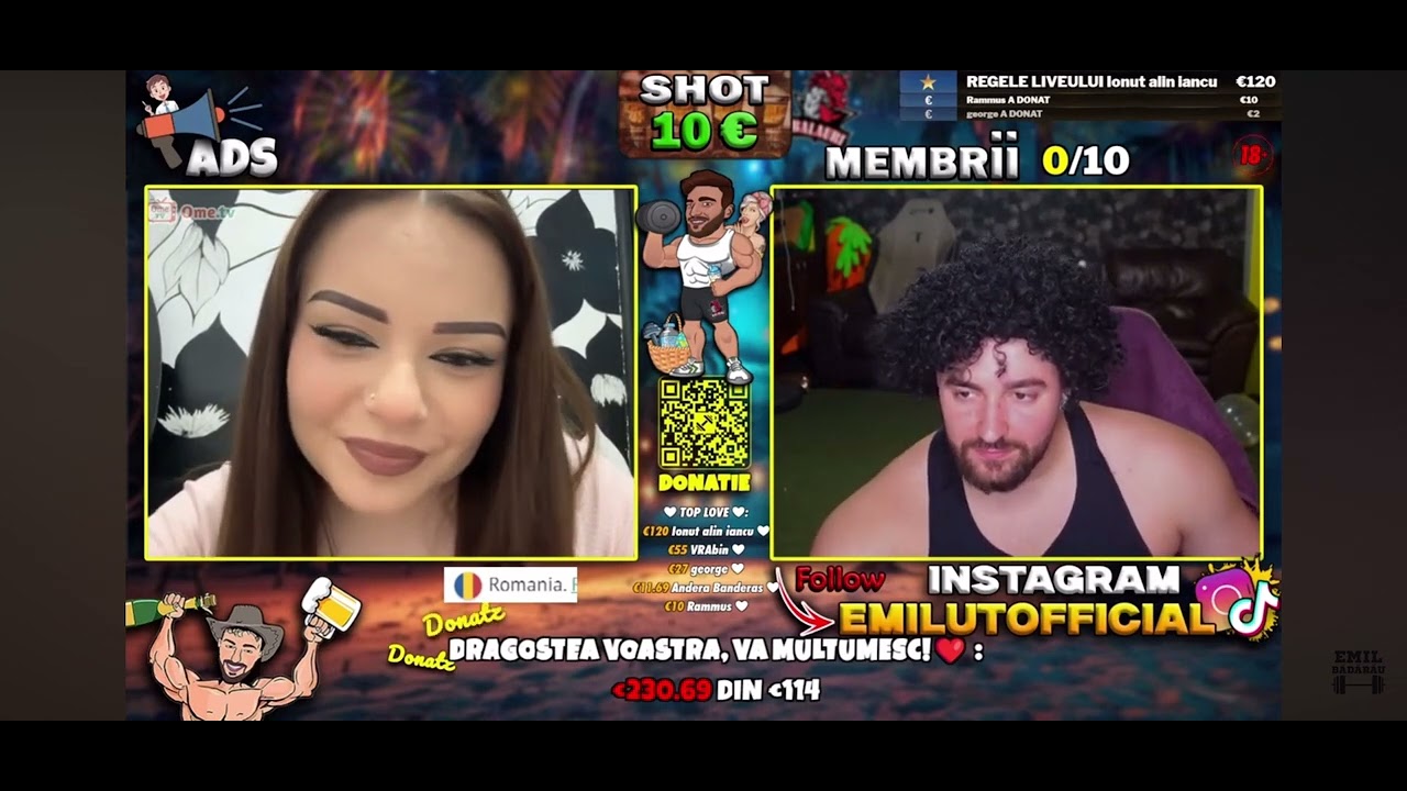 Emilut FUNNY MOMENTS ❌ @Emil Bădărău ❌Combină pe Omegle ❌Caterincă pe Ome Tv | ep 13 part 2