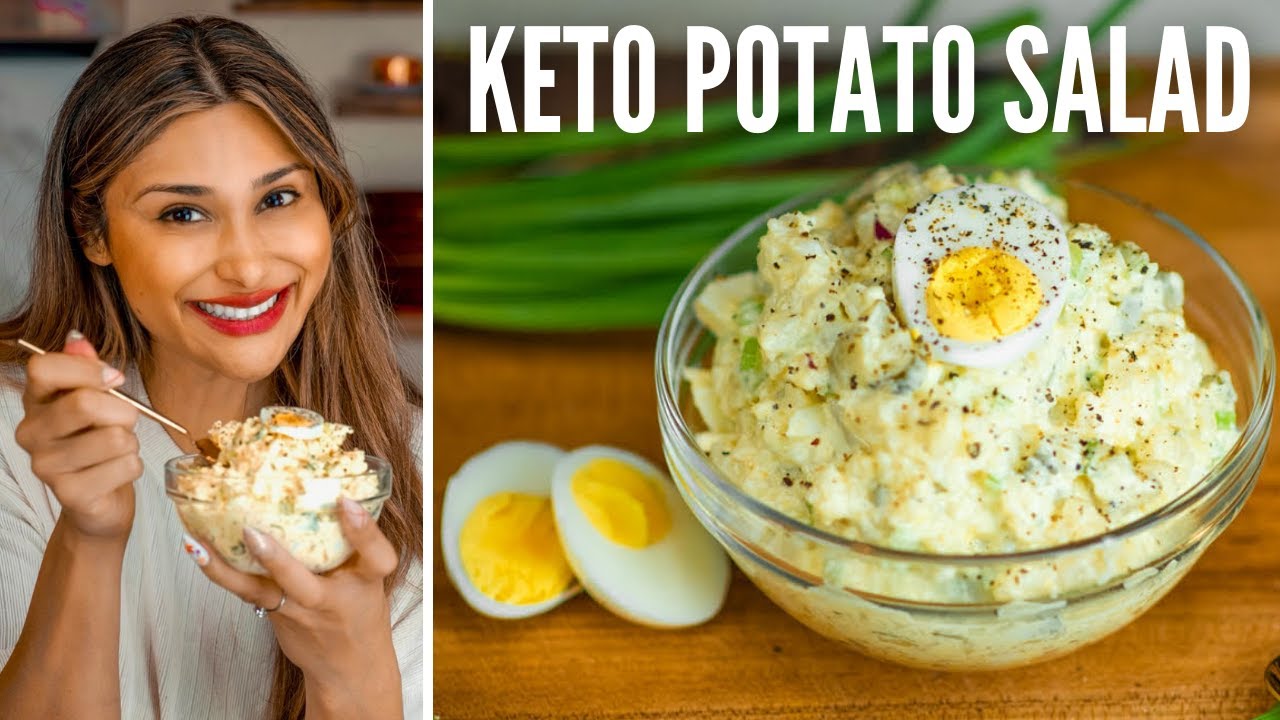 ЛУЧШИЙ КЕТО-КАРТОФЕЛЬНЫЙ САЛАТ! Как приготовить картофельный салат на кето-ужин в честь Дня благо...