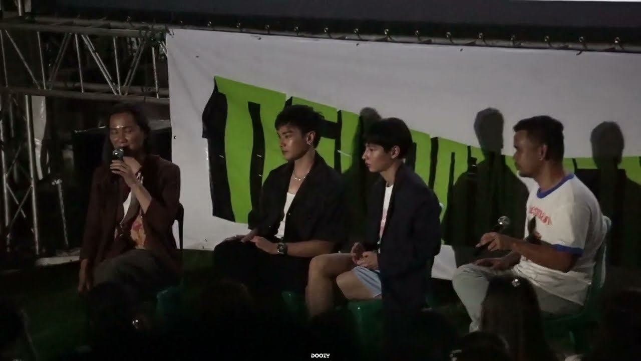 220722 โอบ กัน พี่นุชี่ พูดคุยหลังชมภาพยนต์ อนธการ งานกรุงเทพกลางแปลง