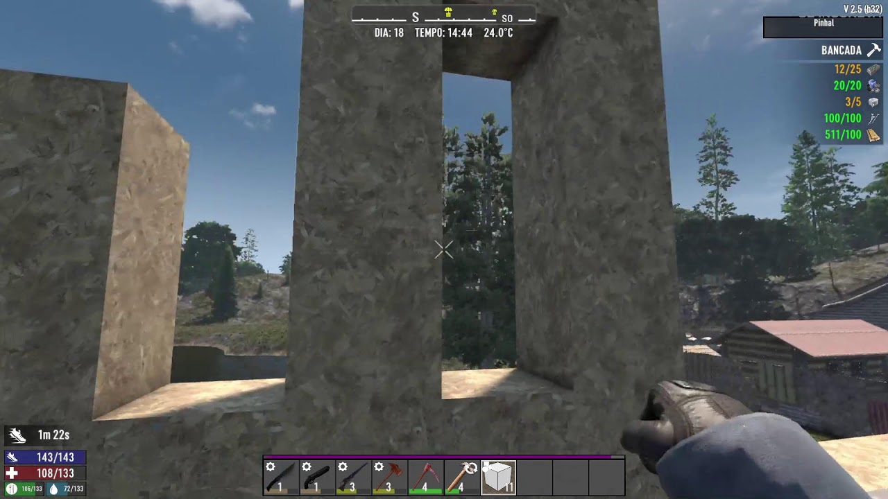 Mestre de obras no apocalipse - 7 days to die