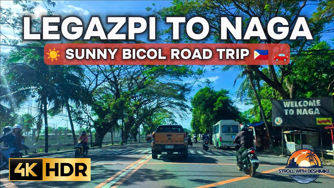Legazpi City to Naga City Drive 🚗 | Beautiful Bicol Countryside Road Trip 4K 🇵🇭