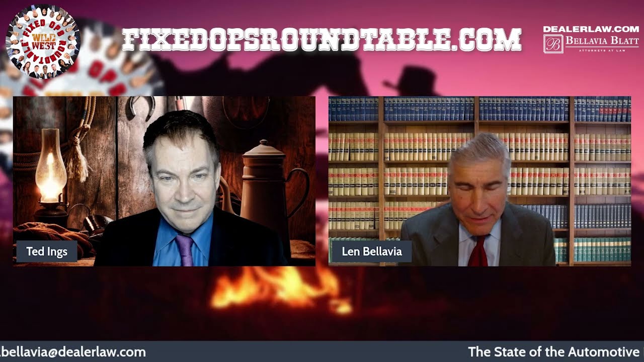 Leonard Bellavia, Esq of Bellavia Blatt PC with Ted Ings at the Fixed Ops Roundtable®