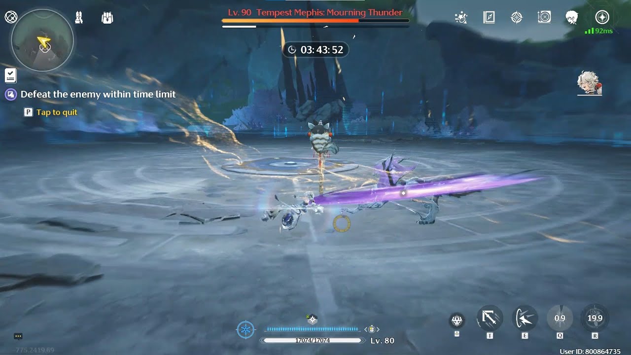Wuthering Wave: Solo Lingyang vs Hologram 6 Memphis (With Food Unfortunately)
