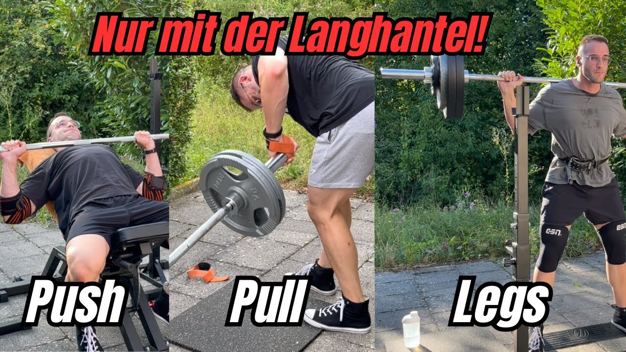 Minimalistisch: Training nur mit Langhantel und Gewichten! So sieht ein Trainingsplan aus