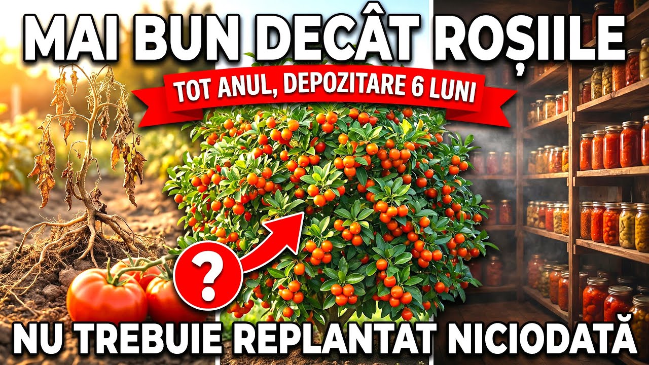 Mai Bun Decât Roșiile: Produce Tot Anul, Se Păstrează 6 Luni, Nu Trebuie Replantat