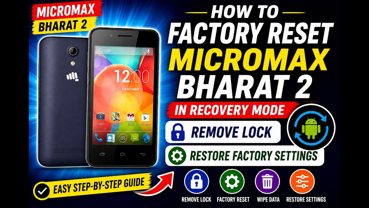 How To Hard Reset Micromax Bharat 2