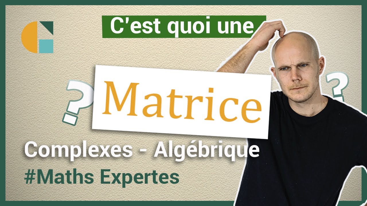 C'est quoi une matrice - Maths expertes
