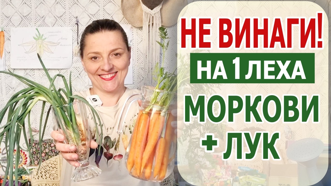 МОРКОВИ и ЛУК съвместни насаждения. Партньори в градината. (не)очаквано (не)добра комбинация ?