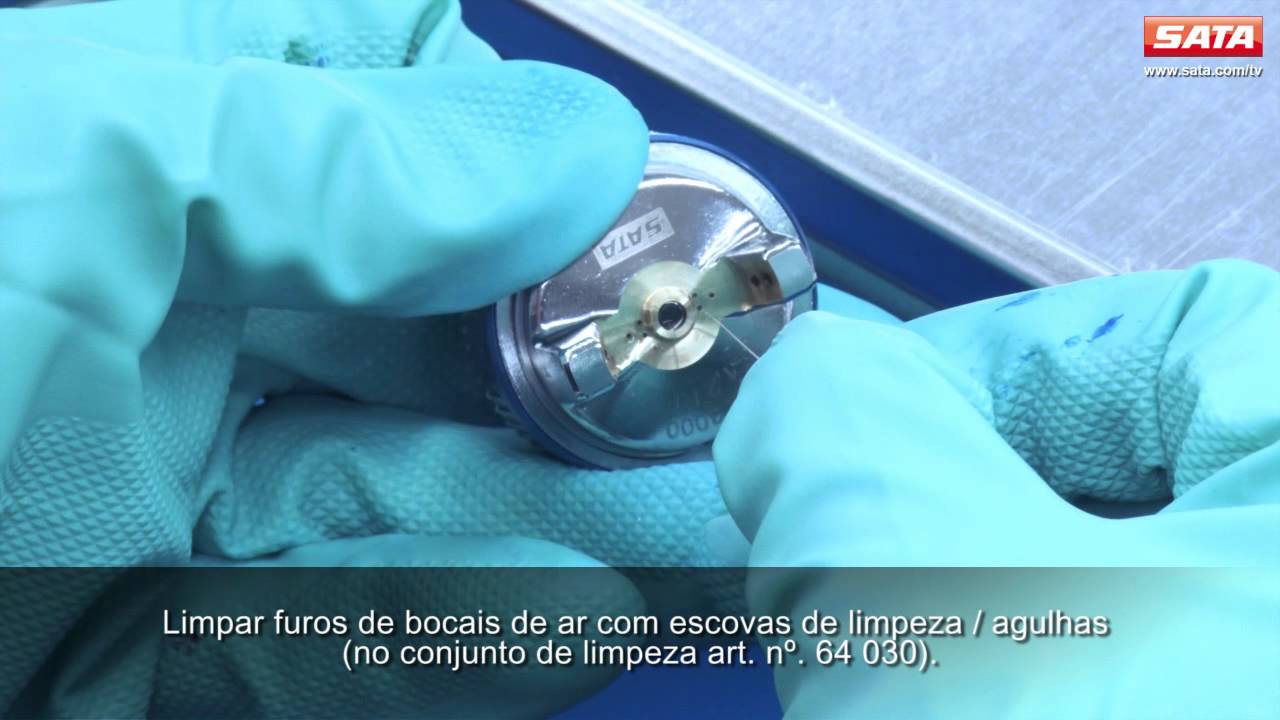 SATA - Limpeza manual da pistola (PT)