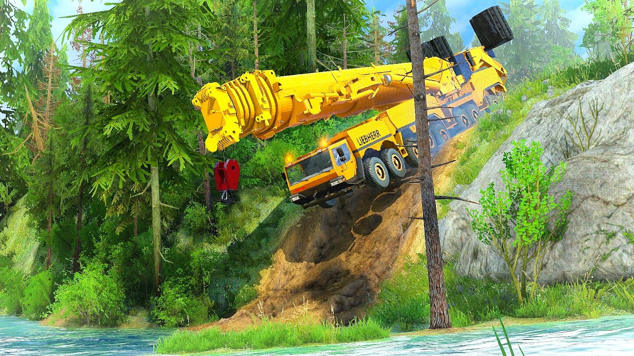 Epic Offroad Moment: Heavy Truck vs. Slippery Ground