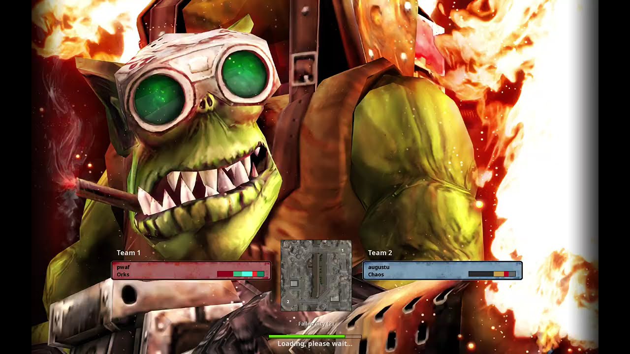 Warhammer 40K Dawn of War Definitive Edition (DE) PVP 1v1 as Chaos vs Orks