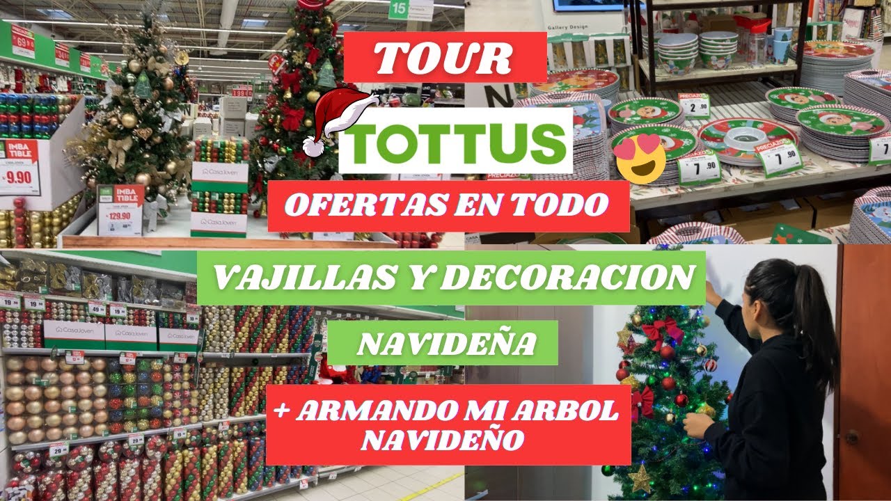 OFERTAS NAVIDEÑAS EN TOTTUS 🎄 DECORACION, ARBOLES, VAJILLAS+ARMANDO MI ARBOLITO